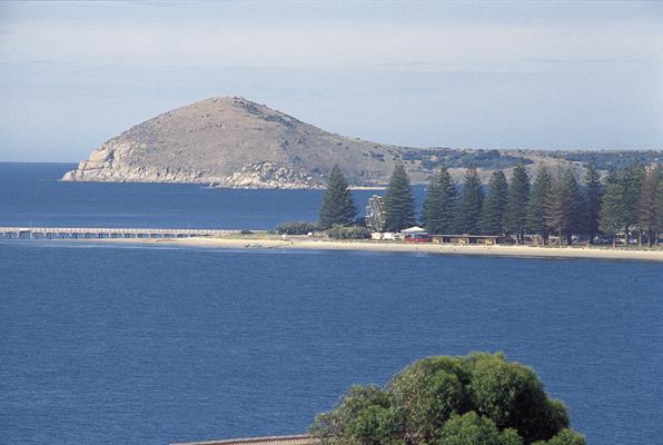 The Bluff and Causeway: a great place to visit in Victor Harbor. Image &copy SATC; Neale Winter. This photo sponsored by Crash Repairs Category.