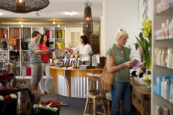 Shopping: a great place to visit in Victor Harbor. Image &copy SATC; Mike Annese. This photo sponsored by Used Cars Category.